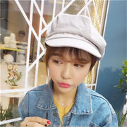 Solid Color Beret for Men and Women