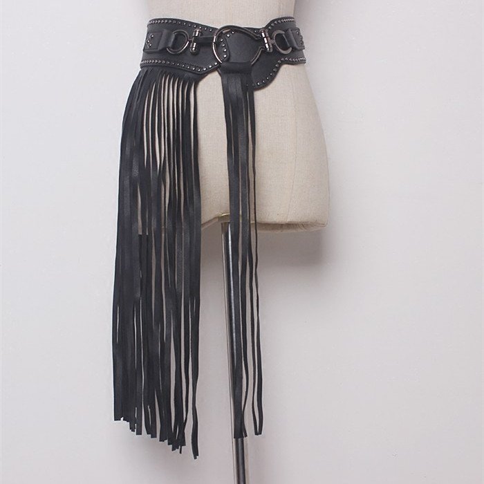 Edgy Chic Fringe Belt