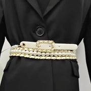 Gold Pearl Waist Chain Belt for Women