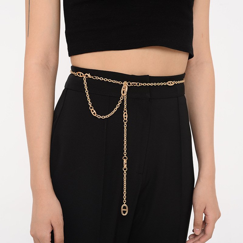 Gold Chain Fashion Belt for Women