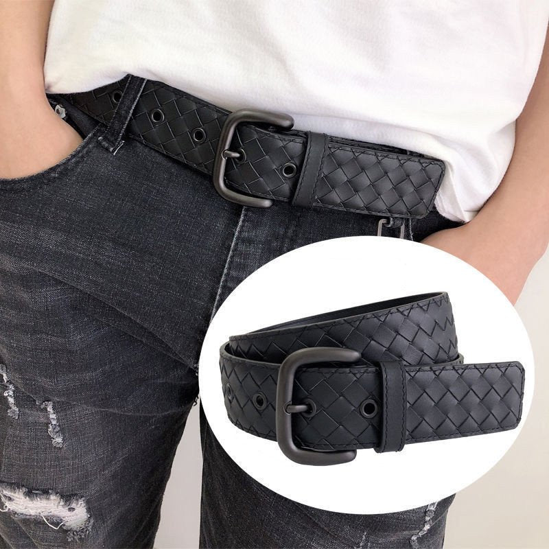 Classic Leather Pin Buckle Belt for Men