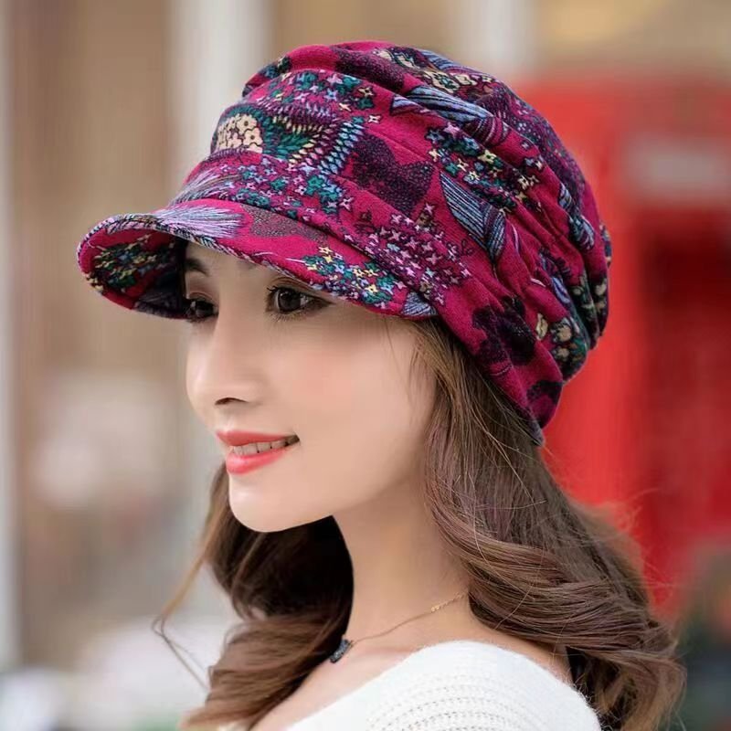 Soft Brim Korean Wind Hat for Women - Winter Warm & Breathable