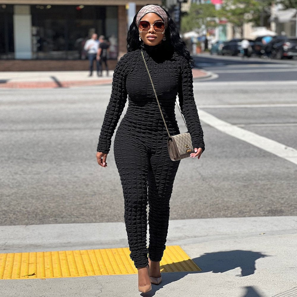 Autumn Winter Bubble Jumpsuit for Women