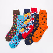 Vibrant Puzzle Socks for Men & Women