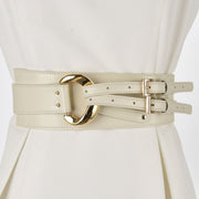 Women's Leather Waist Belt & Sweater Bundle Set