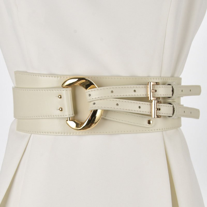 Women's Leather Waist Belt & Sweater Bundle Set