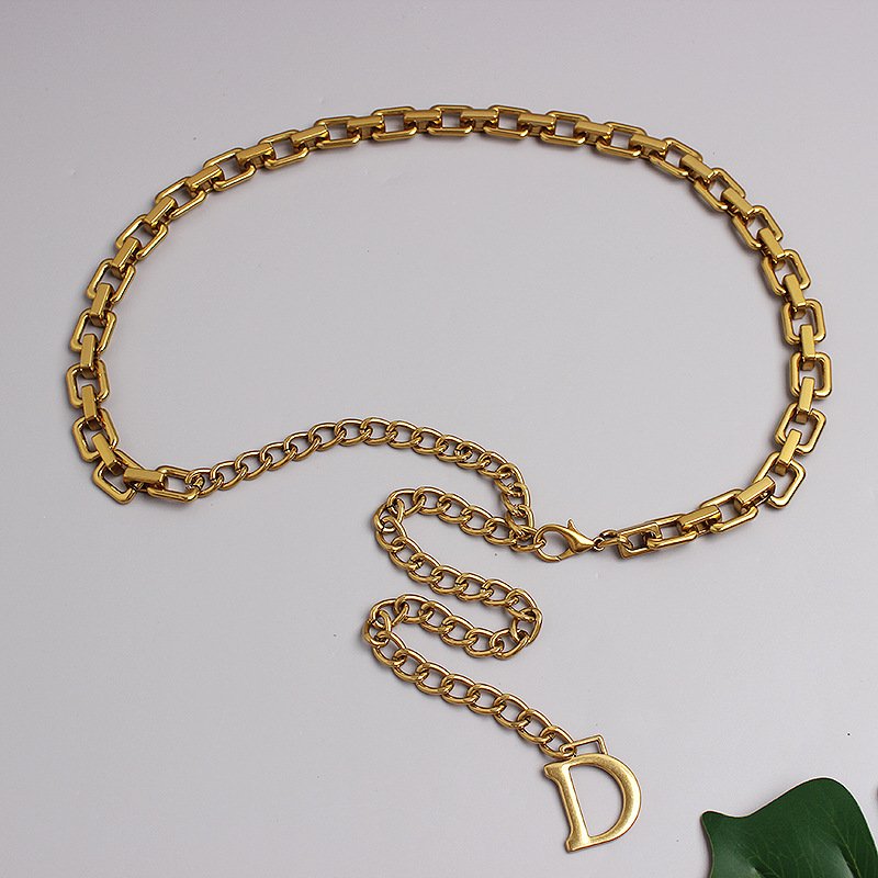 Ancient Gold Waist Chain Belt for Women