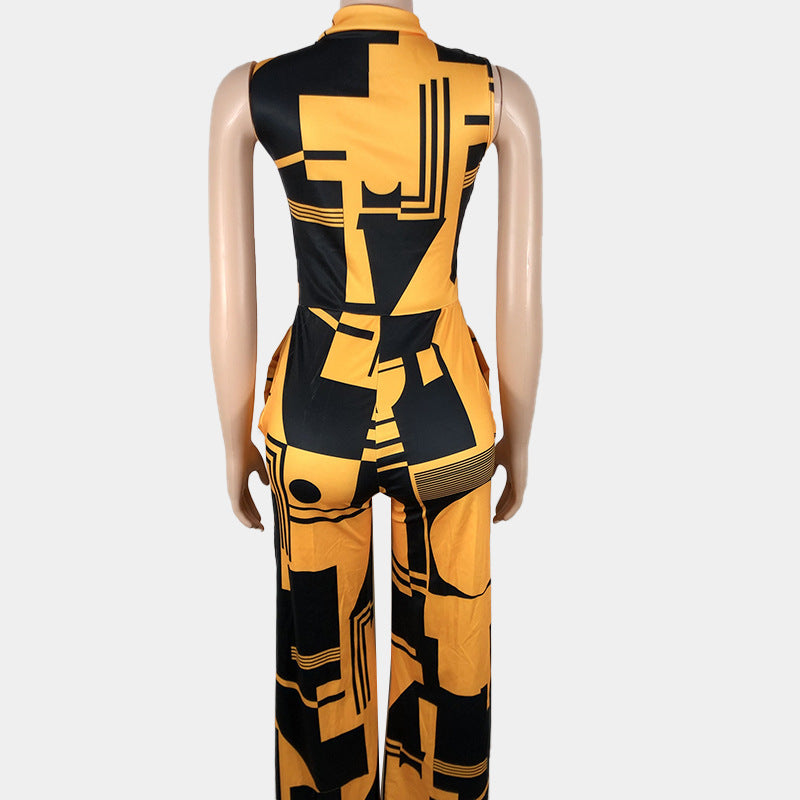New Autumn Dress Long V-neck One-piece Pants