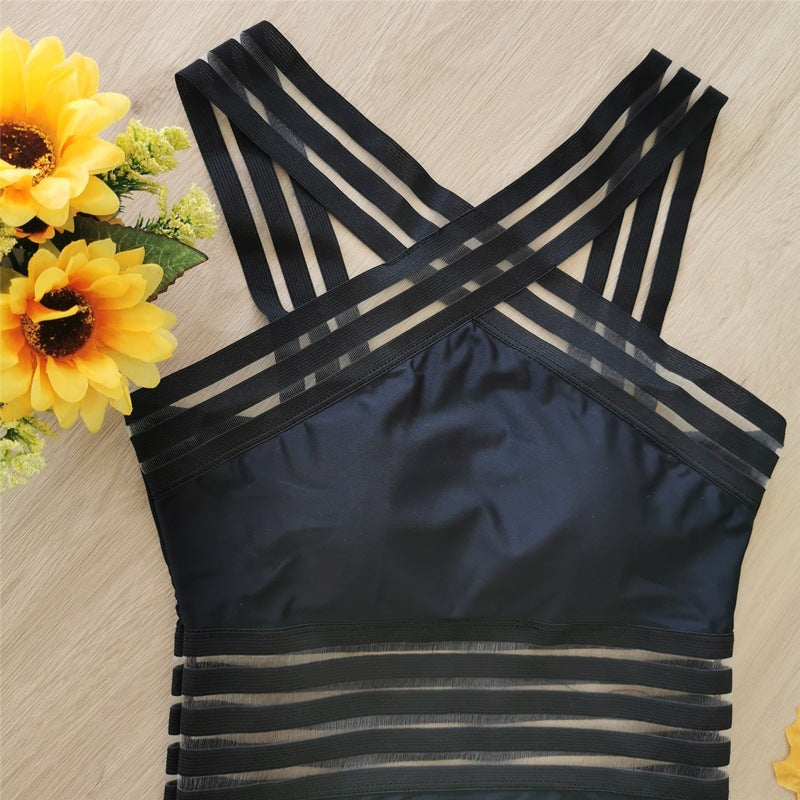 Cross-Border One-Piece Bikini Swimsuit Sexy Ladies Multicolor European And American Foreign Trade Swimwear Wholesale Spot