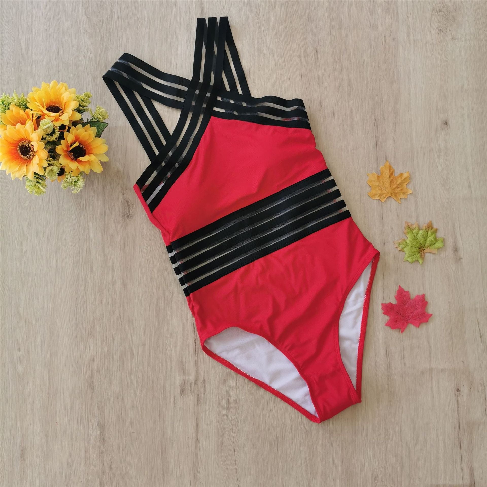 Cross-Border One-Piece Bikini Swimsuit Sexy Ladies Multicolor European And American Foreign Trade Swimwear Wholesale Spot