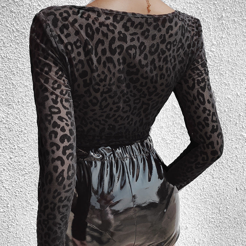 European And American Women's New Autumn Retro Square Neck Jacquard Body-sculpting Jumpsuit For Women
