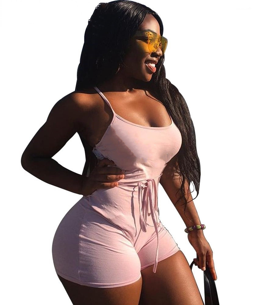 Women's Sexy Sleeveless Fitness Jumpsuit