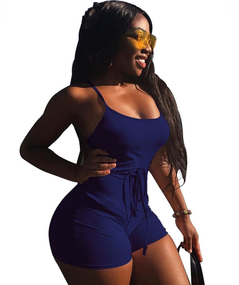 Women's Sexy Sleeveless Fitness Jumpsuit