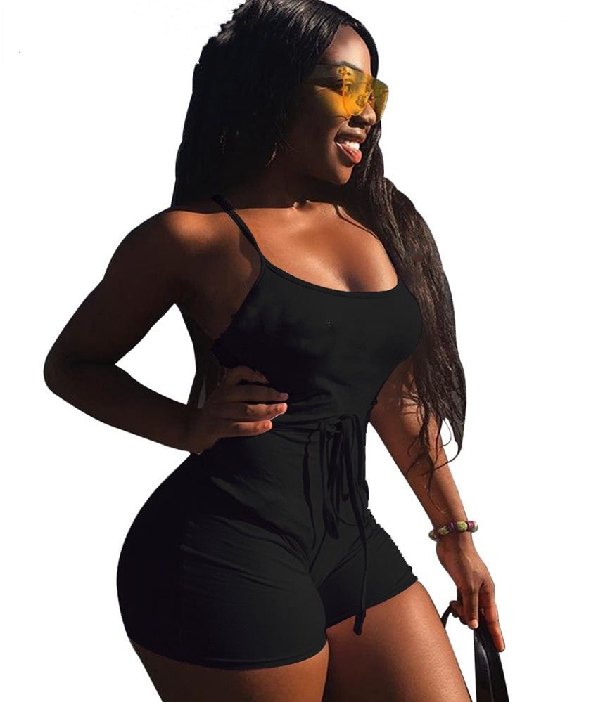 Women's Sexy Sleeveless Fitness Jumpsuit