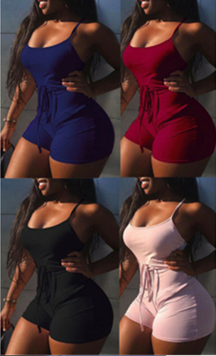 Women's Sexy Sleeveless Fitness Jumpsuit