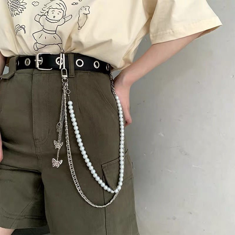 Stylish Chain Belt for Women's Trousers