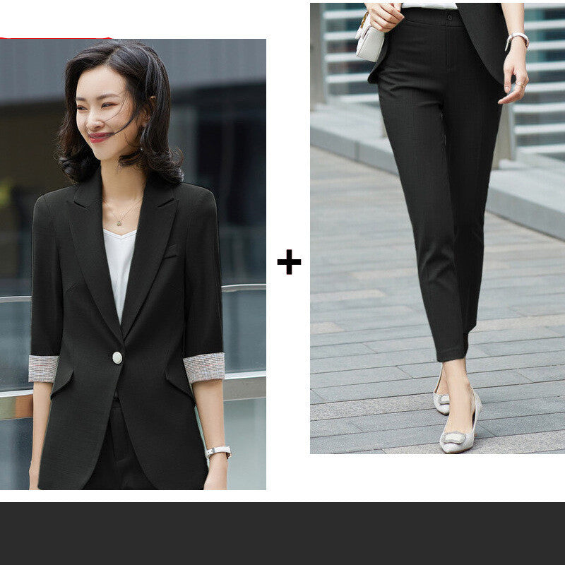 Chic Women's Two-Piece Professional Suit Set
