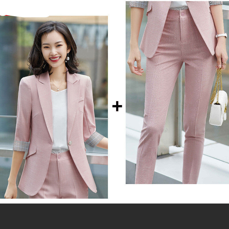 Chic Women's Two-Piece Professional Suit Set