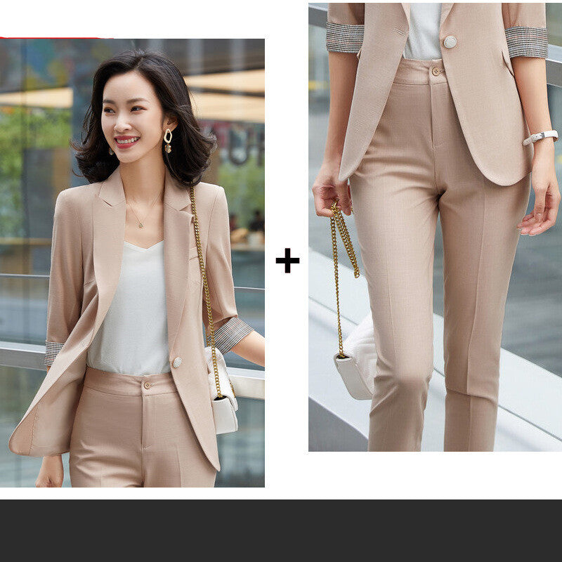 Chic Women's Two-Piece Professional Suit Set