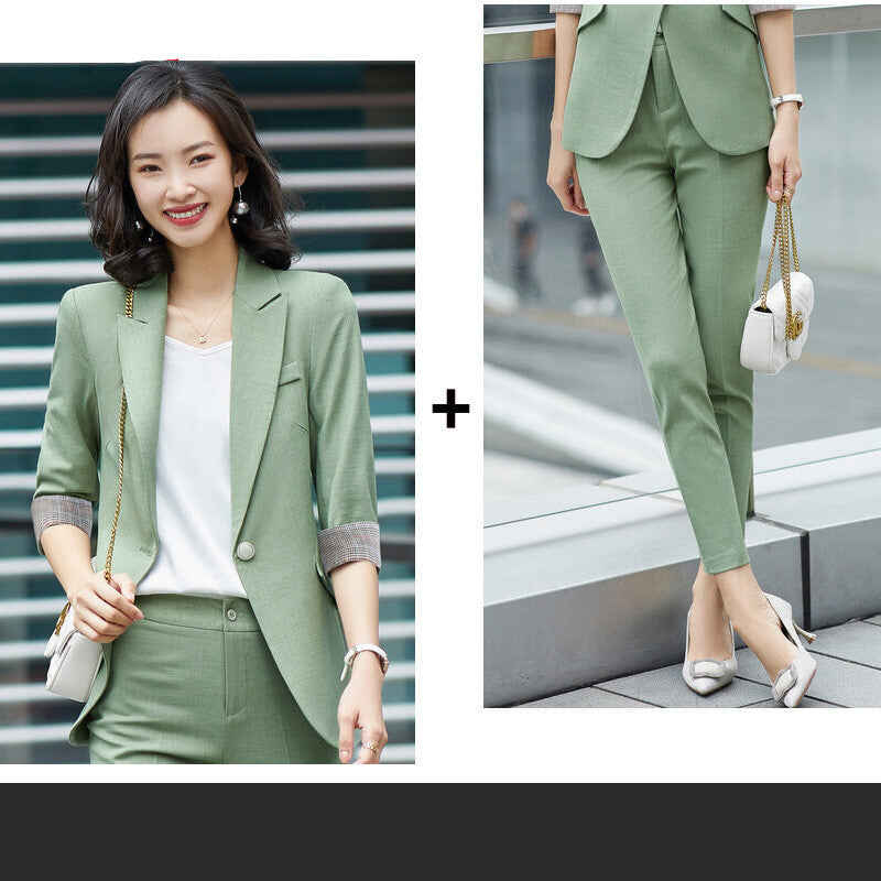 Chic Women's Two-Piece Professional Suit Set