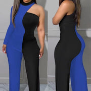 Women's Off-the-Shoulder Slim Jumpsuits with Print
