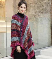 Winter Women's Ethnic Cape Shawl