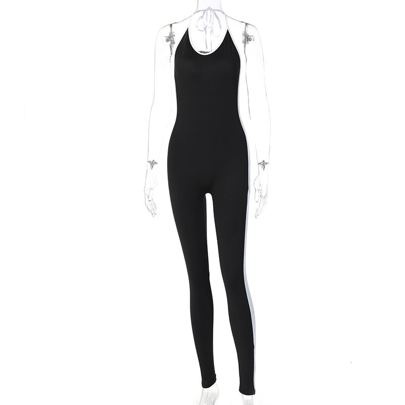High Waist Seamless Halter Jumpsuit