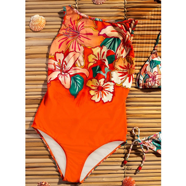 Women's Summer Bikini Swimsuit with Chest Pad