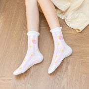 Floral Women's Medium Length Socks