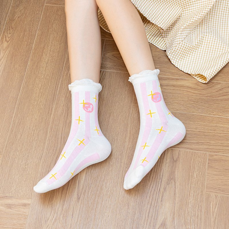 Floral Women's Medium Length Socks