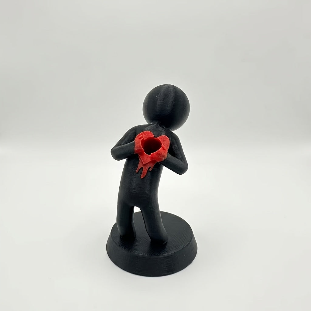 Broken Heart Figure Pen Holder – 3D Printed “Don’t Break My Heart” Desktop Pencil Stand