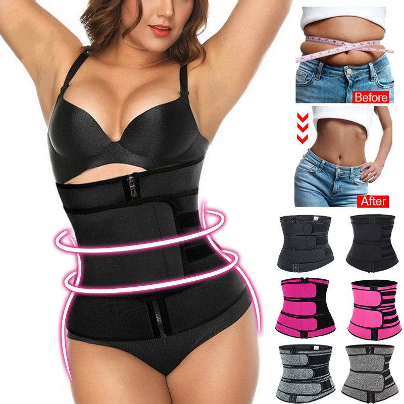 Women Waist Trainer Bodysuit Slimming Shaper Corset 2-3 Belts Workout Shaper