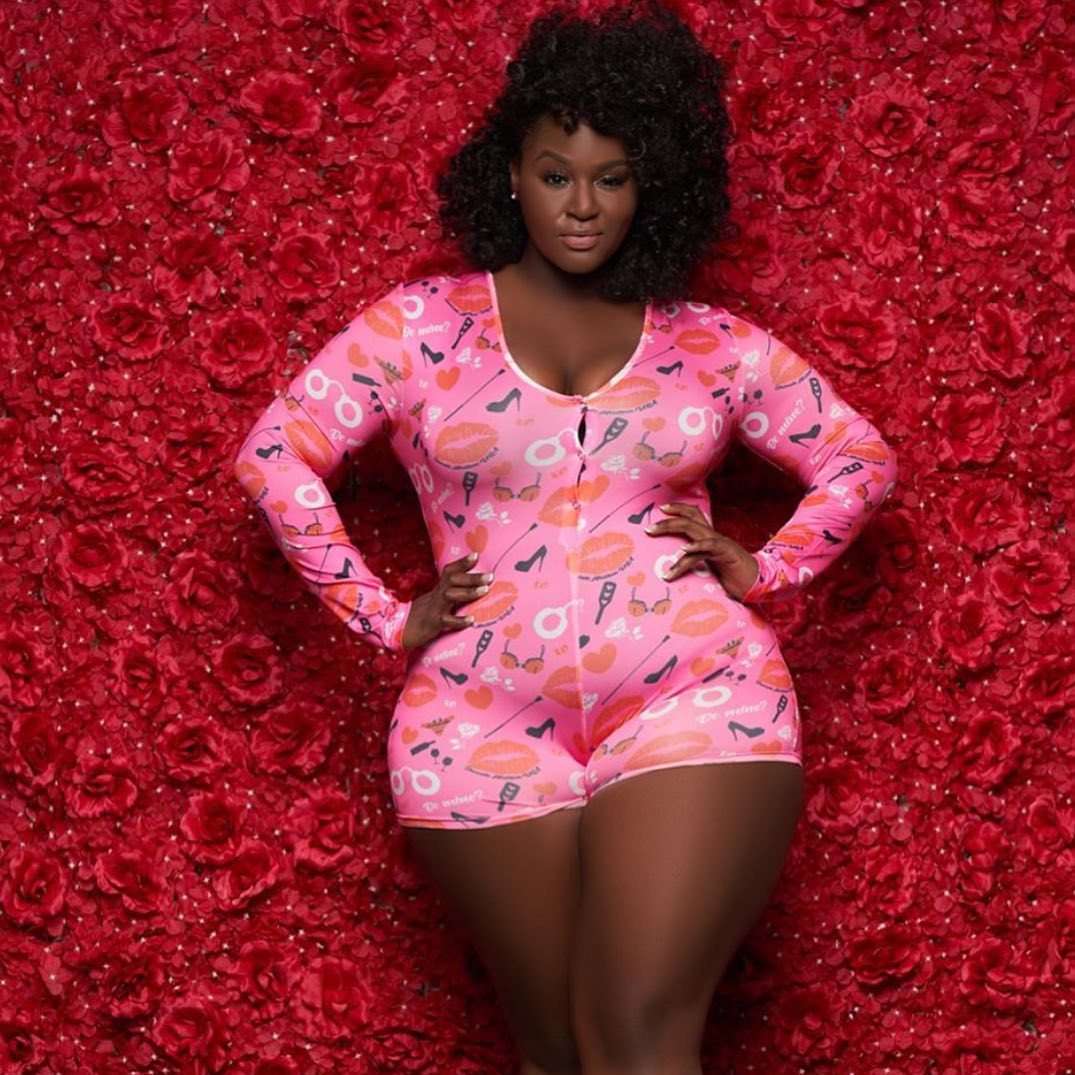 Sexy Plus Size Pajama Jumpsuit