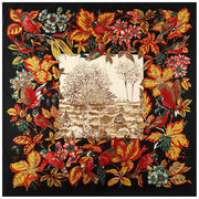 Vibrant Jungle Floral Square Scarf