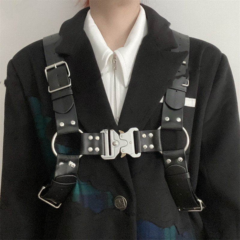 Goth Punk Adjustable Strap Belt for Women