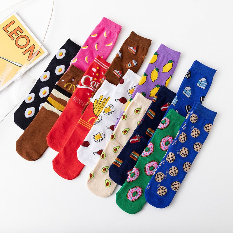Colorful Cotton Socks for Women - Soft & Breathable Casual Wear