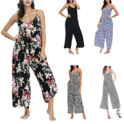 Casual Wide-Leg Jumpsuit with Pockets