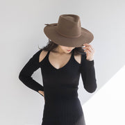 Wool Jazz Crown Top Fashion Hat for Women