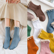 Soft Cotton Casual Socks for Women - 10 Colors