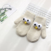 Kids' Rabbit Fur Gloves - Warm & Cozy Winter Handwear