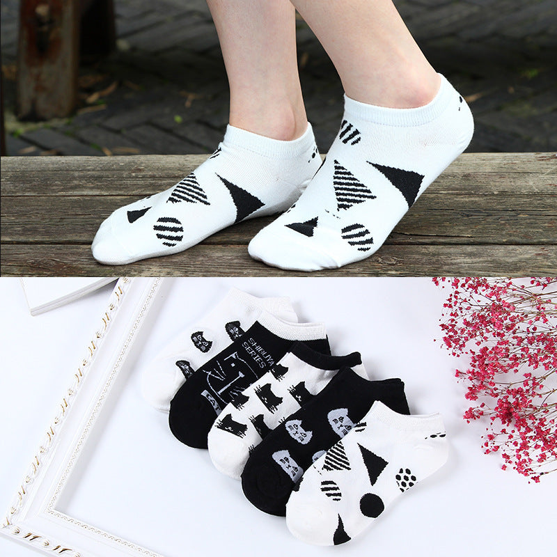 Whimsical Cat Socks for Women
