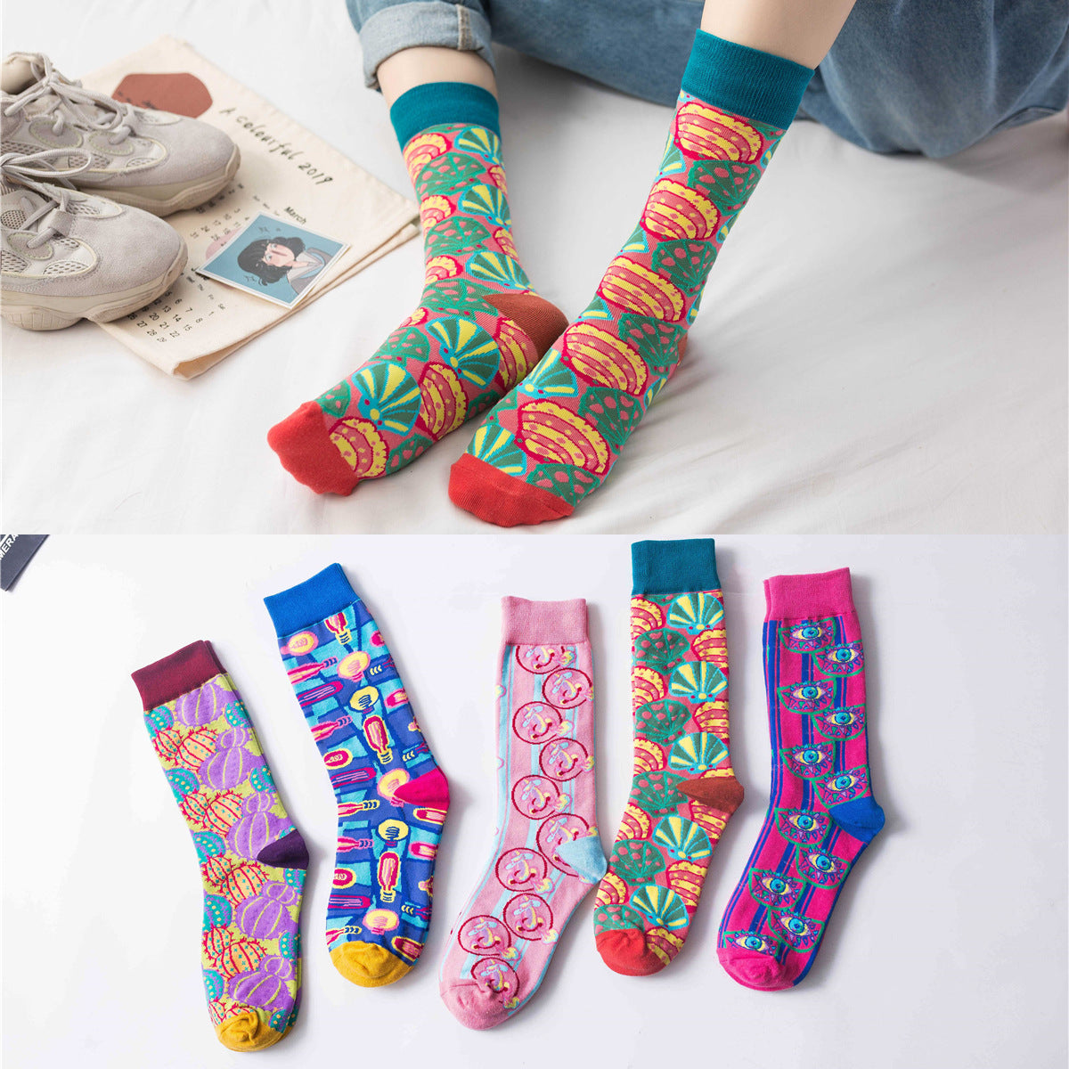 Cozy Winter Socks for Women - High Tube Socks with Soft Cotton
