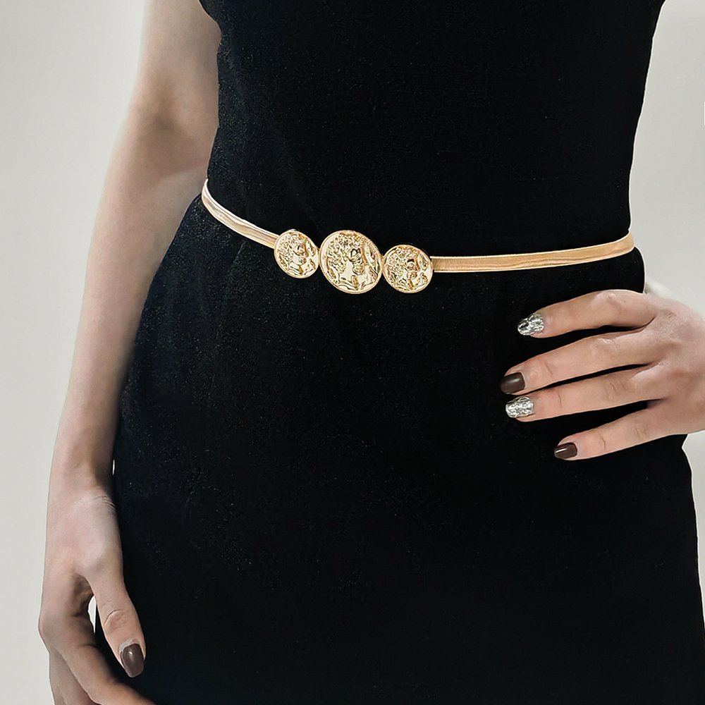 Stretchy Gold Waist Chain for Women