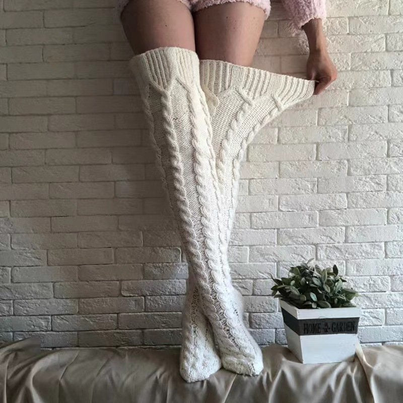 Comfortable Long Knee-Length Socks for Women