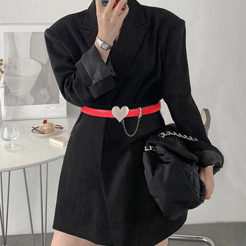 Simple Leather Belt for Women