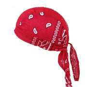 Soft Red Cotton Pirate Cap for Adults