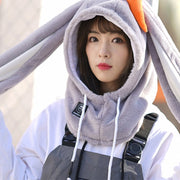 Cute Rabbit Ski Face Cap
