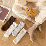 Soft Coral Fleece Socks for Women