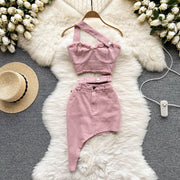 Pink Elegant 2-piece Suit for Women