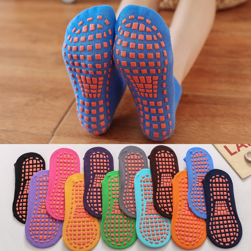 Non-Slip Yoga Trampoline Socks for Kids and Adults